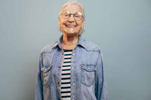 Happy old woman-beatuiful smile